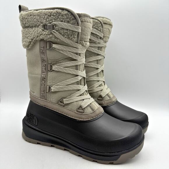 The North Face Womens Shellista V Mid Winter Boots US 6.5 Grey WP Insulated NIB - Picture 5 of 11